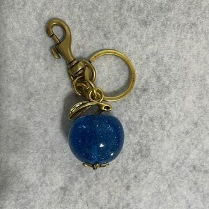 Blue Apple Bag Charm